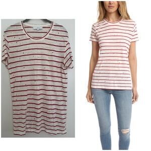 IRO Mina Tee in Ecru/Red